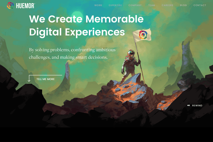 Huemor website preview